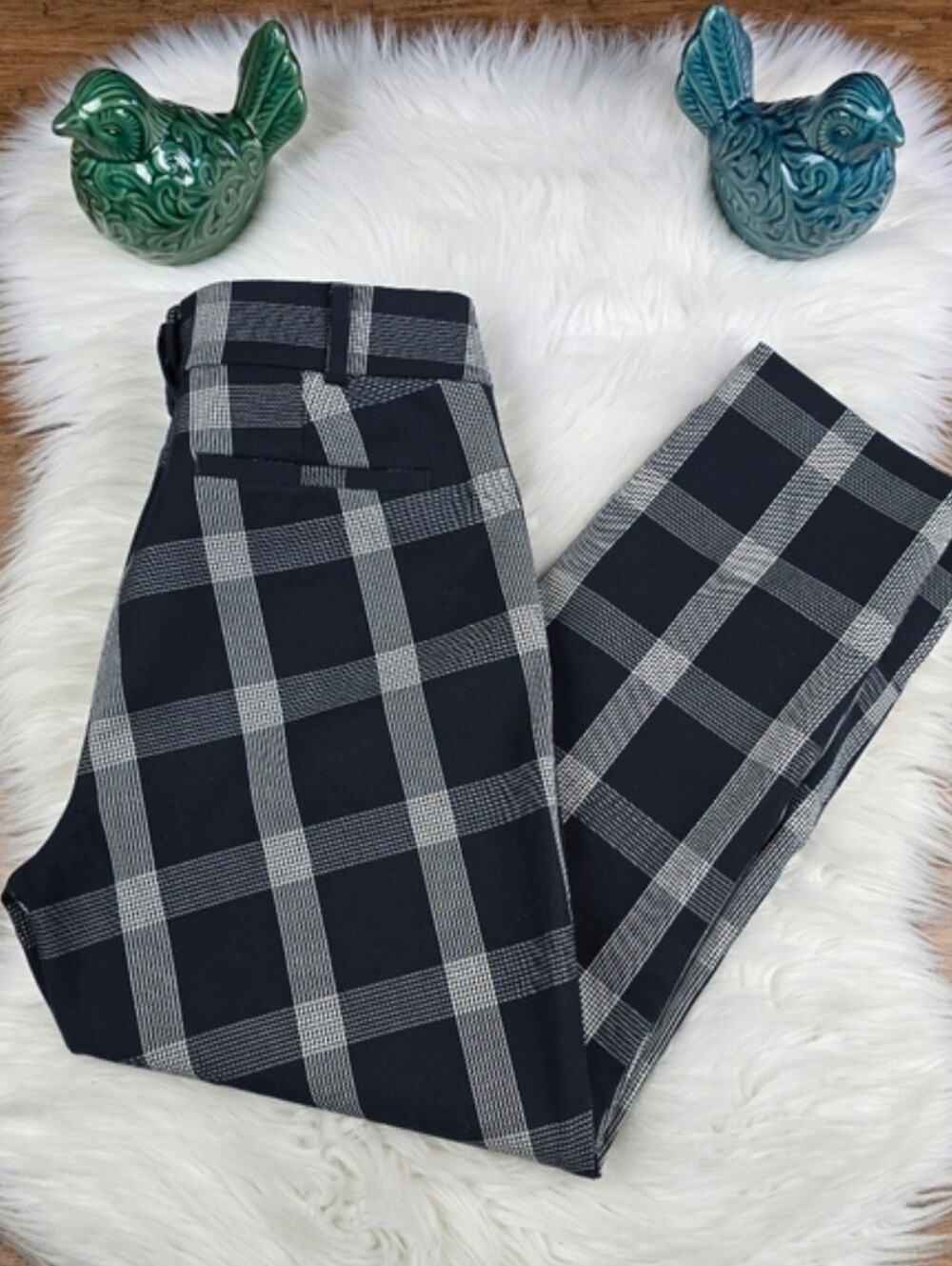 Anthropologie The essential slim plaid trouser size 10